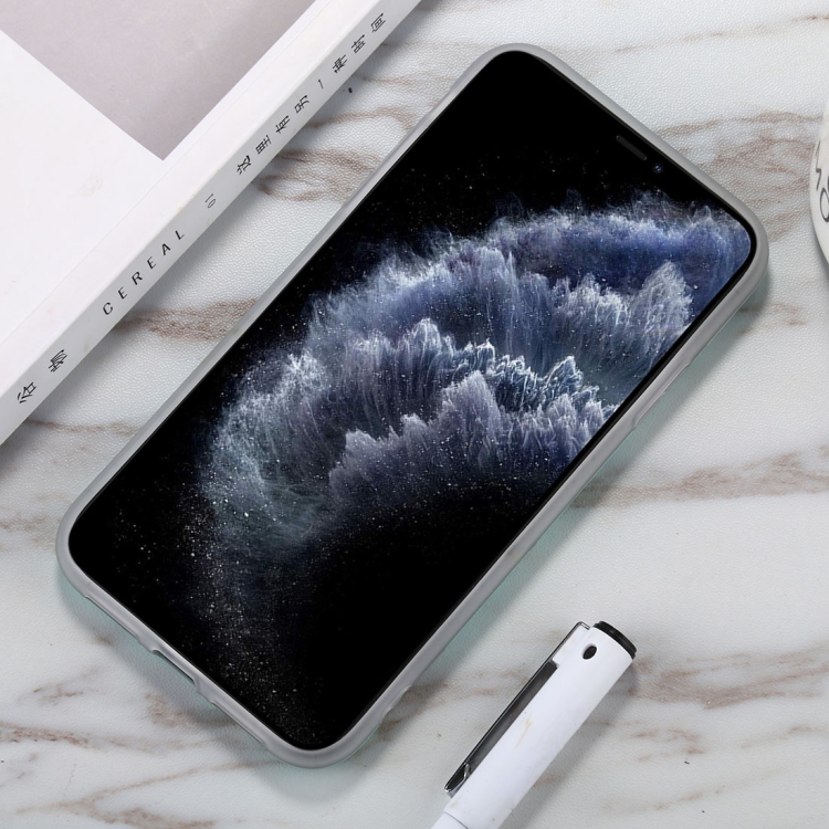 For iPhone 11 Pro Watercolor Marble Pattern IMD TPU Mobile Phone Case(White)
