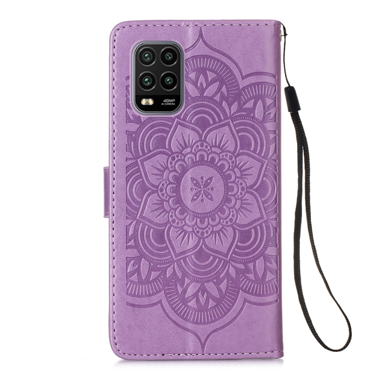 For Xiaomi Mi 10 Lite 5G / Mi 10 Youth 5G Dream Catcher Printing Horizontal Flip Leather Case with Holder & Card Slots & Wallet & Lanyard(Purple) - 2