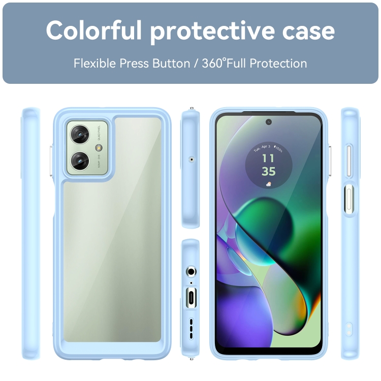 Case MOTOROLA MOTO G54 5G Tech-Protect FlexAir Pro Clear transparent   cases and covers \ Types of cases \ Back Case cases and covers \ Material  types \ Elastic all GSM accessories \