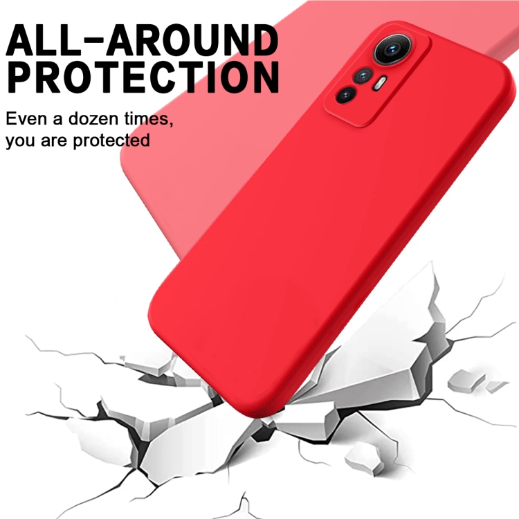  Funda para Xiaomi Redmi Note 12S, Funda protectora de silicona  líquida para Xiaomi Redmi Note 12S con cordón de silicona, cubierta delgada  y suave a prueba de golpes para Xiaomi Redmi