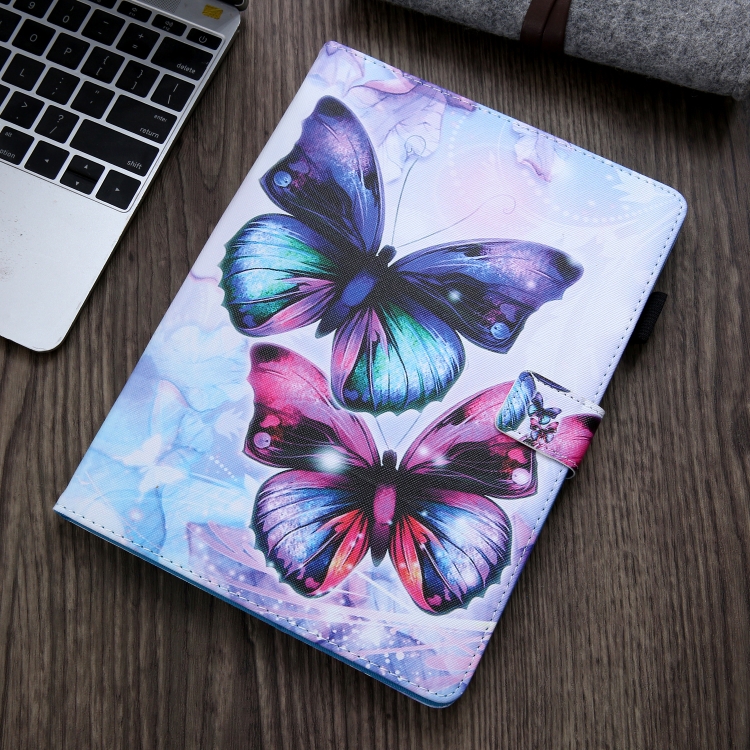 For iPad 5 Colored Drawing Pattern Horizontal Flip Leather Case with Holder & Card Slots & Anti-skid Strip & Wake-up / Sleep Sunction(Butterfly) For iPad 5 Colored Drawing Pattern Horizontal Flip Leather Case with Holder & Card Slots & Anti-skid Strip & Wake-up / Sleep Sunction(Butterfly)