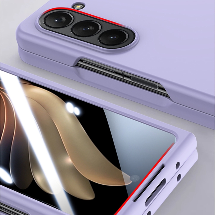 For Samsung Galaxy Z Fold5 Integrated PC Skin Feel Shockproof Phone Case(Flaming Orange) For Samsung Galaxy Z Fold5 Integrated PC Skin Feel Shockproof Phone Case(Flaming Orange)