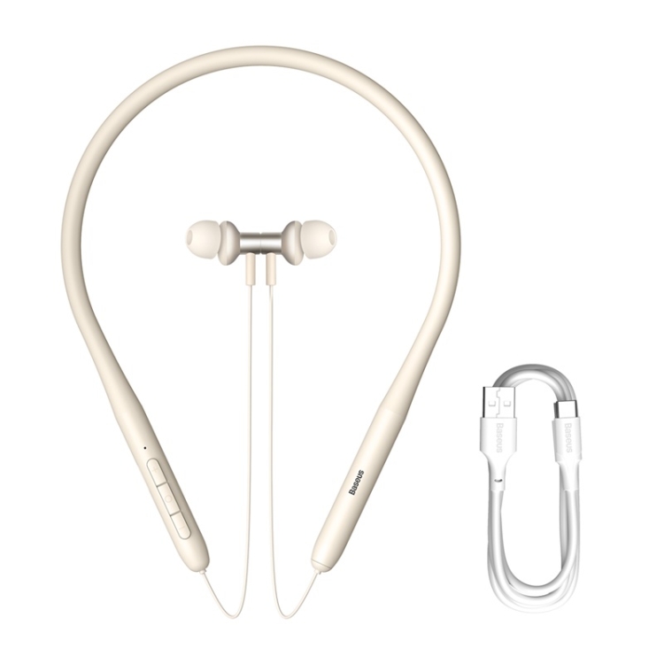 Baseus Bowie Series P1x In-Ear Neck-mounted Bluetooth Earphone(Beige) Baseus Bowie Series P1x In-Ear Neck-mounted Bluetooth Earphone(Beige)