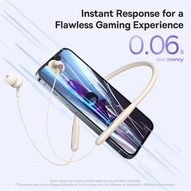 Baseus Bowie Series P1x In-Ear Neck-mounted Bluetooth Earphone(Beige) Baseus Bowie Series P1x In-Ear Neck-mounted Bluetooth Earphone(Beige)