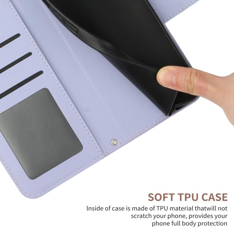 SATURCASE For Vivo Y29S 5G / Y04 4G - PU Leather Flip Wallet Case With Card Slots, Zipper Pocket & Stand (Blue)