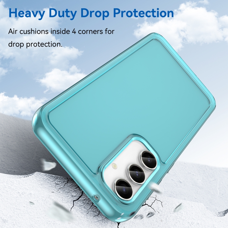 Samsung Galaxy S23 FE Candy Series TPU Phone Case(Transparent Blue) Samsung Galaxy S23 FE Candy Series TPU Phone Case(Transparent Blue)