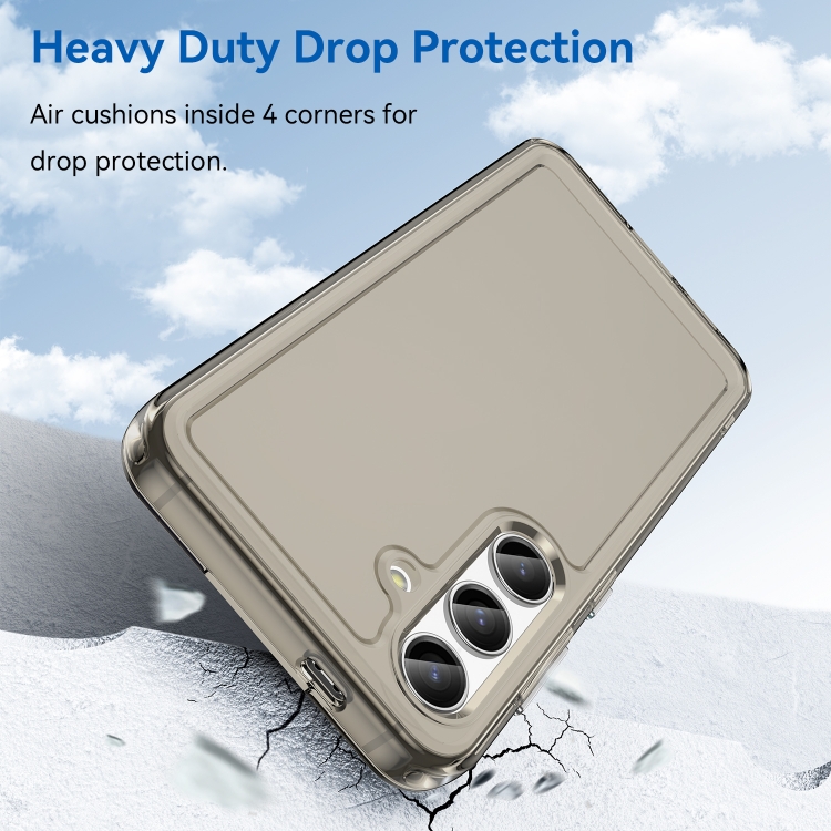 For Samsung Galaxy S24 5G Candy Series TPU Phone Case(Transparent Grey) For Samsung Galaxy S24 5G Candy Series TPU Phone Case(Transparent Grey)