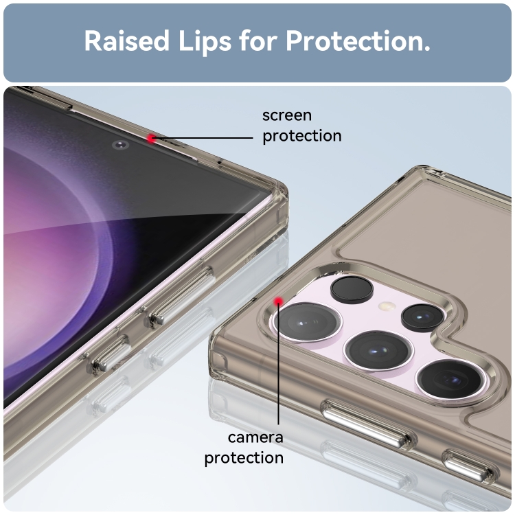 For Samsung Galaxy S24 Ultra 5G Candy Series TPU Phone Case(Transparent Grey)