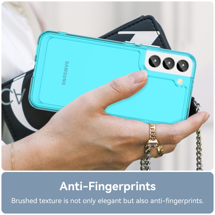 For Samsung Galaxy S22 5G Candy Series TPU Phone Case(Transparent Blue) For Samsung Galaxy S22 5G Candy Series TPU Phone Case(Transparent Blue)
