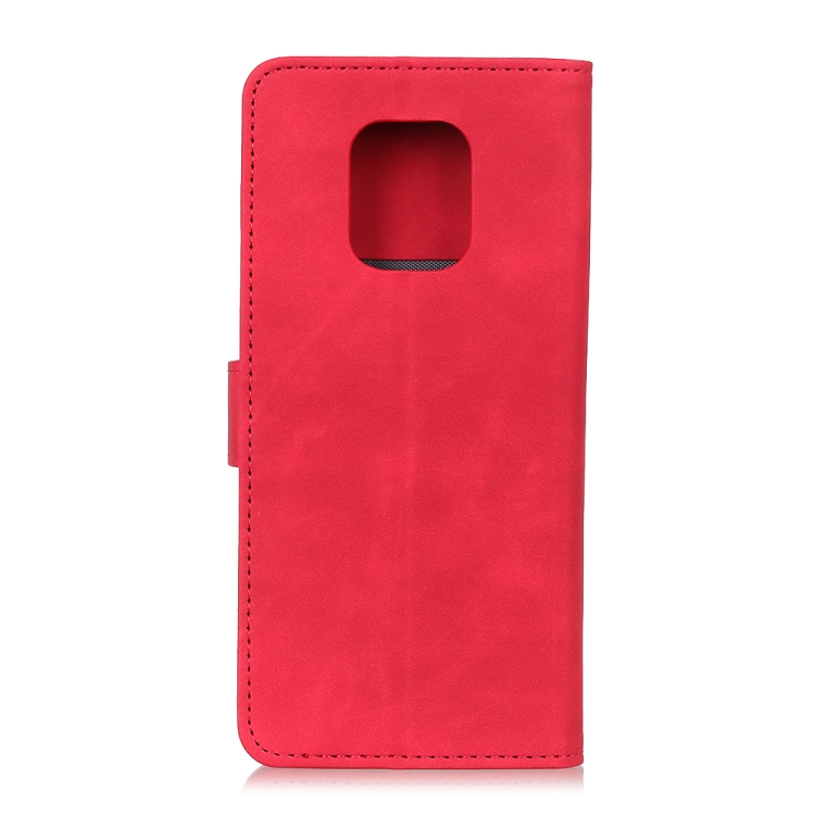 For Xiaomi Redmi Note 9S / Note 9 Pro / Note 9 Pro Max KHAZNEH Retro Texture PU + TPU Horizontal Flip Leather Case with Holder & Card Slots & Wallet(Red) - 2