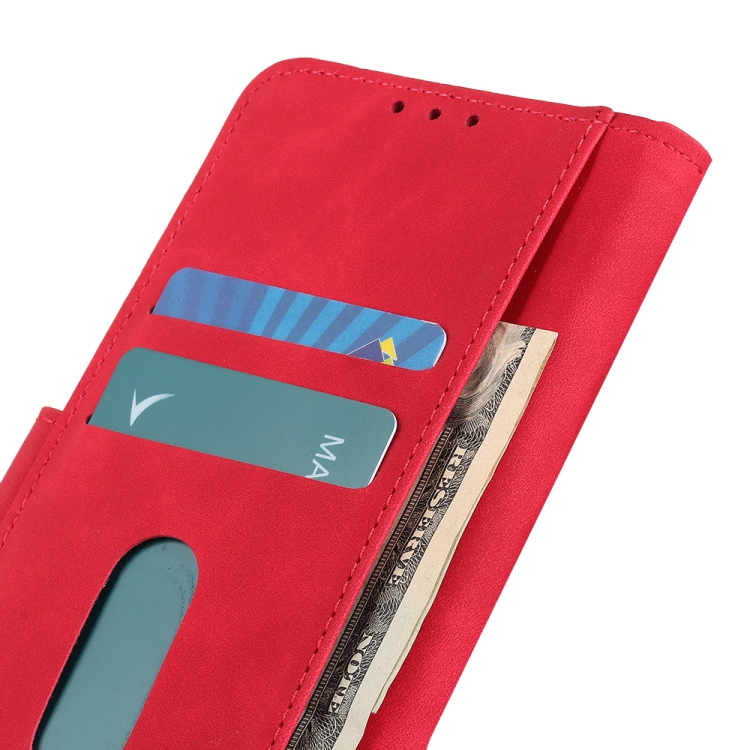 For Xiaomi Redmi Note 9S / Note 9 Pro / Note 9 Pro Max KHAZNEH Retro Texture PU + TPU Horizontal Flip Leather Case with Holder & Card Slots & Wallet(Red) - 5