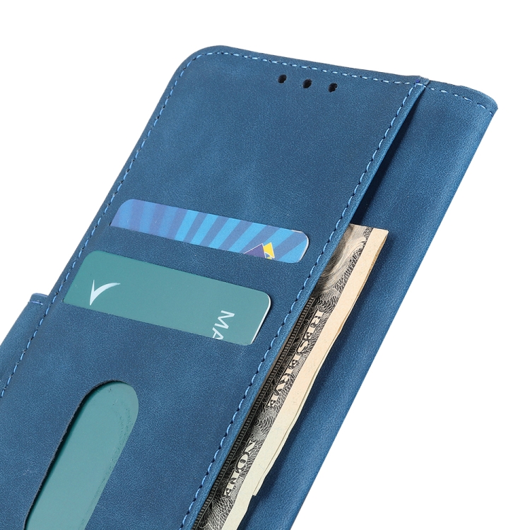 For Xiaomi Redmi Note 9S / Note 9 Pro / Note 9 Pro Max KHAZNEH Retro Texture PU + TPU Horizontal Flip Leather Case with Holder & Card Slots & Wallet(Blue) - 5