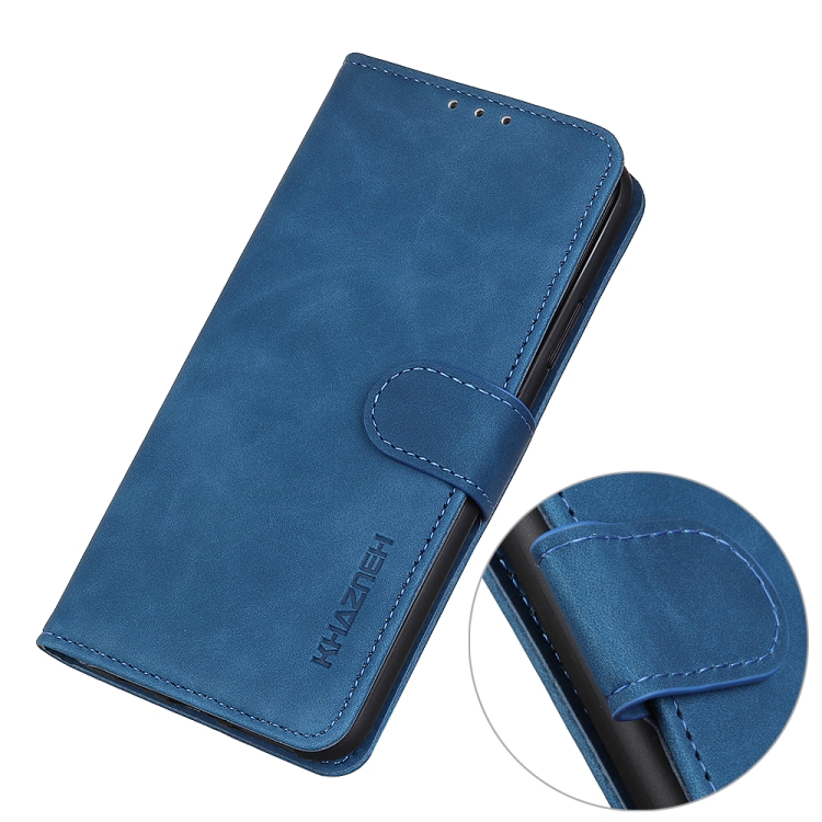 For Xiaomi Redmi Note 9S / Note 9 Pro / Note 9 Pro Max KHAZNEH Retro Texture PU + TPU Horizontal Flip Leather Case with Holder & Card Slots & Wallet(Blue) - 6
