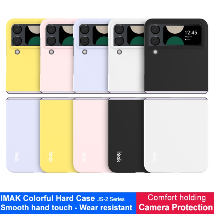 For Samsung Galaxy Z Flip4 5G IMAK JS-2 Series Colorful PC Case(White) For Samsung Galaxy Z Flip4 5G IMAK JS-2 Series Colorful PC Case(White)
