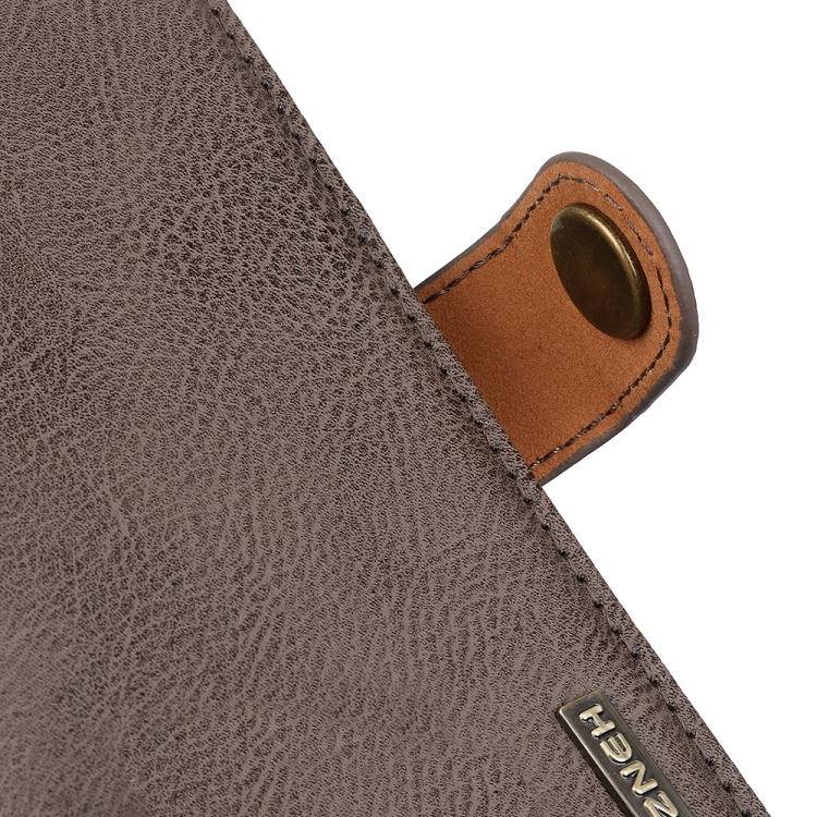 For LG Velvet KHAZNEH Cowhide Texture Horizontal Flip Leather Case with Holder & Card Slots & Wallet(Khaki) - 6