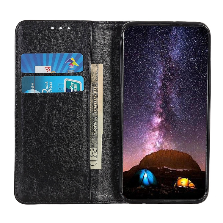 For Samsung Galaxy Note20 Magnetic Crazy Horse Texture Horizontal Flip Leather Case with Holder & Card Slots & Wallet(Black) - 3
