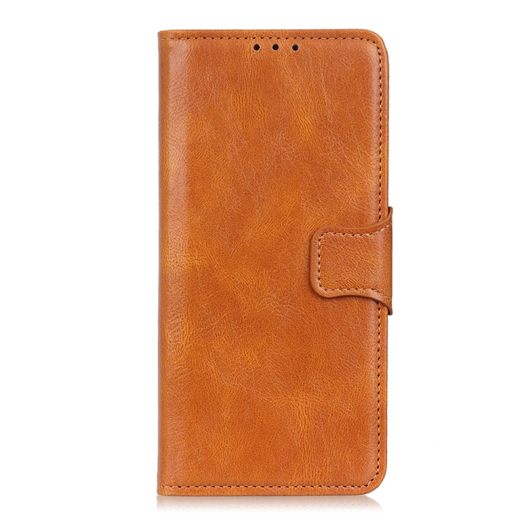 For Xiaomi Redmi 10X 5G / 10X Pro 5G Mirren Crazy Horse Texture Horizontal Flip Leather Case with Holder & Card Slots & Wallet(Brown) - 1
