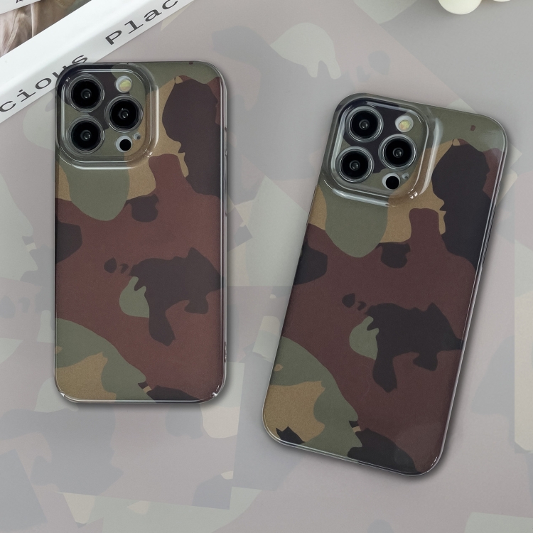 For iPhone 13 mini Camouflage Pattern Film PC Phone Case(Green Camouflage) For iPhone 13 mini Camouflage Pattern Film PC Phone Case(Green Camouflage)