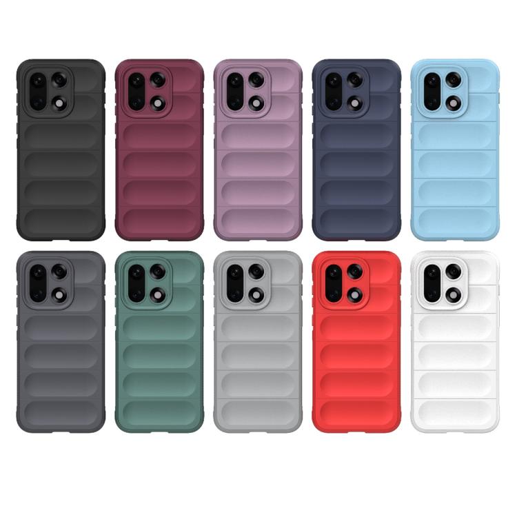 For OnePlus 15 Magic Shield TPU + Flannel Phone Case(Red)