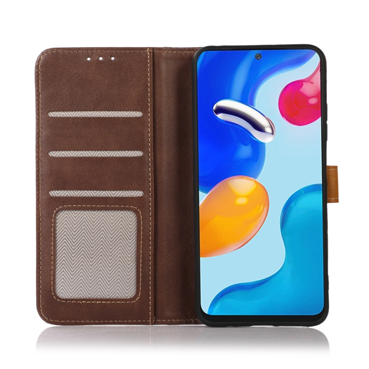 For iPhone 16 Pro Stitching Thread Calf Texture Leather Phone Case(Coffee) For iPhone 16 Pro Stitching Thread Calf Texture Leather Phone Case(Coffee)