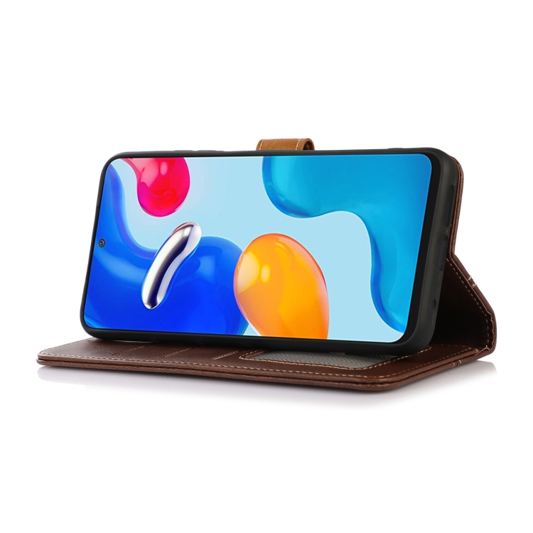 For iPhone 16 Pro Stitching Thread Calf Texture Leather Phone Case(Coffee) For iPhone 16 Pro Stitching Thread Calf Texture Leather Phone Case(Coffee)