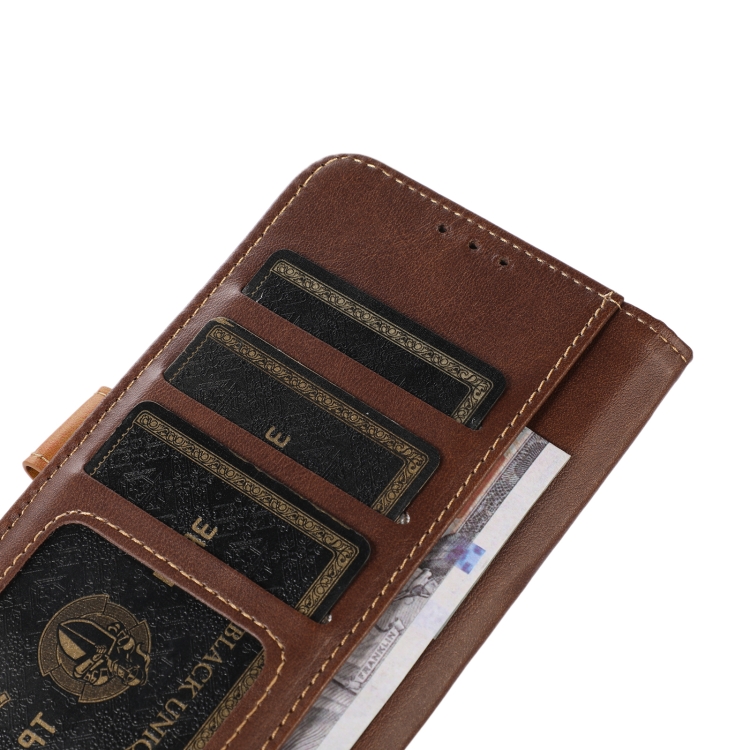 For iPhone 16 Pro Stitching Thread Calf Texture Leather Phone Case(Coffee) For iPhone 16 Pro Stitching Thread Calf Texture Leather Phone Case(Coffee)