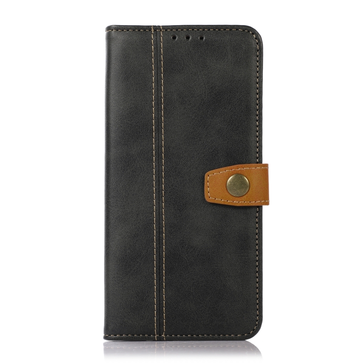 For iPhone 16 Stitching Thread Calf Texture Leather Phone Case(Black) For iPhone 16 Stitching Thread Calf Texture Leather Phone Case(Black)