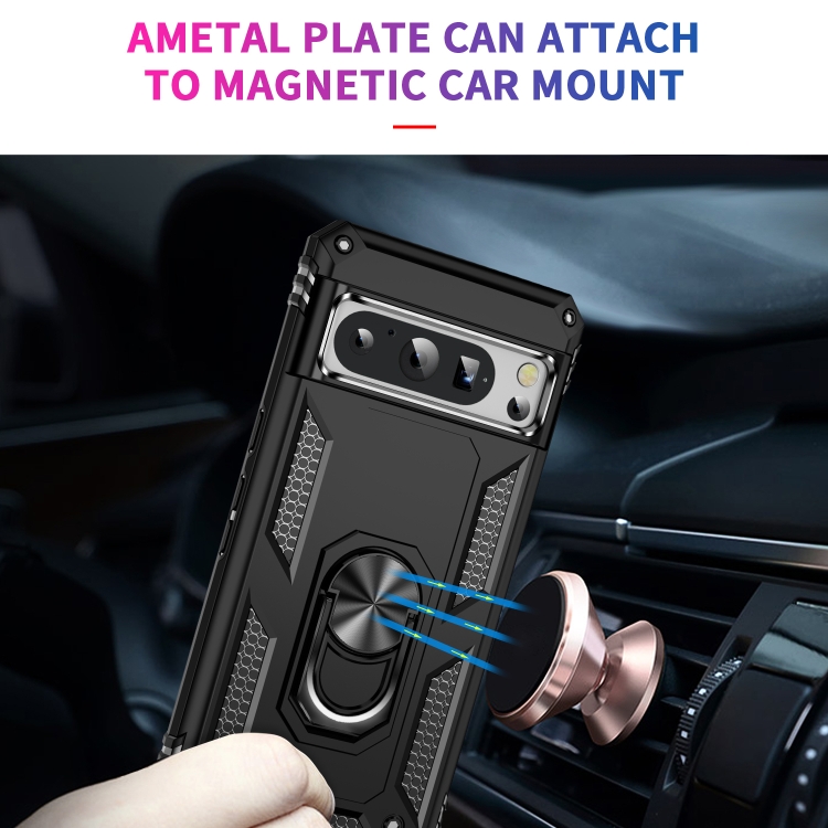 Coque Antichoc Odeydo Pour Google Pixel 8 – Noire, Avec Support Et Protection Lentille (neuve)