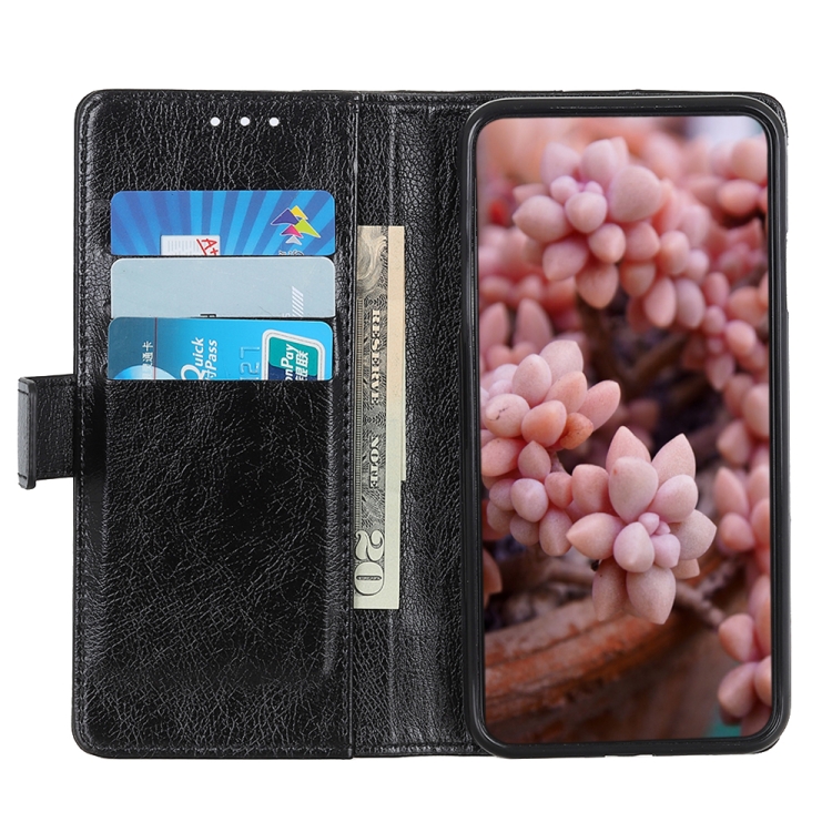For iPhone 12 mini Copper Buckle Nappa Texture Horizontal Flip Leather Case with Holder & Card Slots & Wallet(Black) - 3