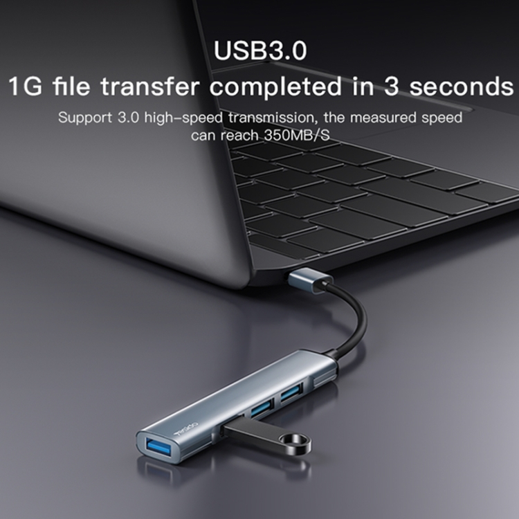 Yesido HB18 4 en 1 Adaptador HUB de estación de acoplamiento multifuncional USB - 5