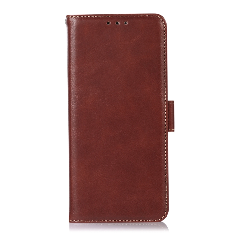 For iPhone 16 Crazy Horse Top Layer Cowhide Leather Phone Case(Brown) For iPhone 16 Crazy Horse Top Layer Cowhide Leather Phone Case(Brown)