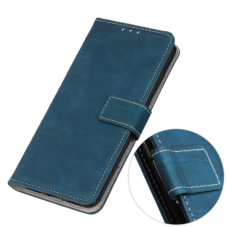 For iPhone 12 mini Crocodile Texture Horizontal Flip Leather Case with Holder & Card Slots & Wallet(Dark Green) - 5