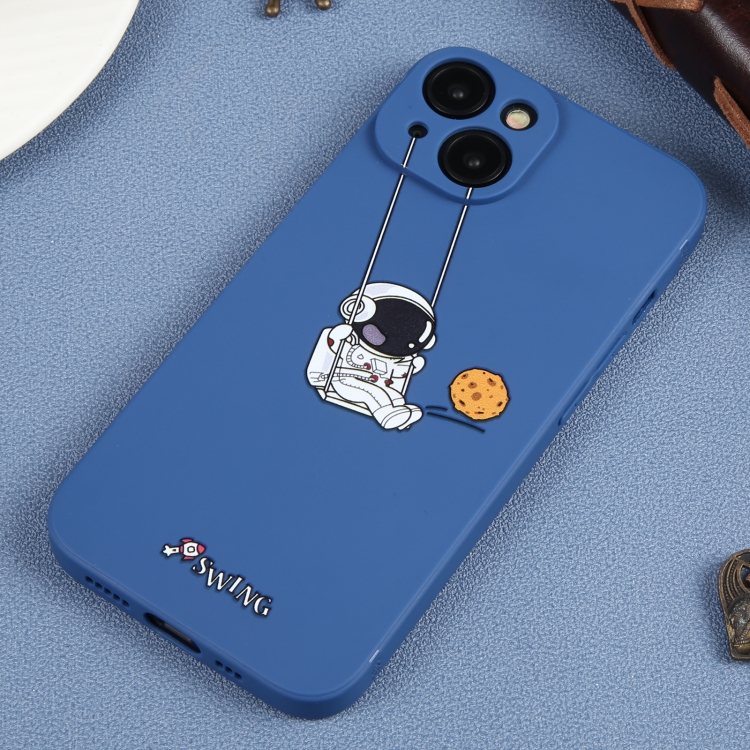 For iPhone SE 2022 / SE 2020 / 8 / 7 Astronaut Swinging Pattern TPU Phone Case(Blue) For iPhone SE 2022 / SE 2020 / 8 / 7 Astronaut Swinging Pattern TPU Phone Case(Blue)