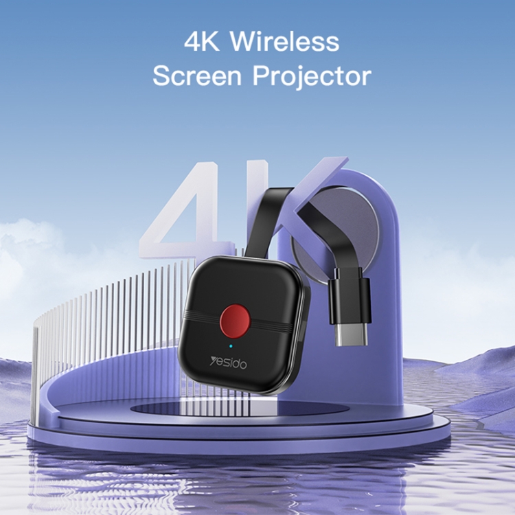 Yesido TV10 HD Wireless Screen Display Receiver, Specification:2.4G+4K(Black) - 1