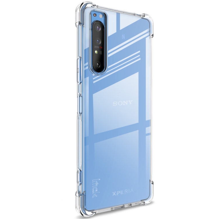 For Sony Xperia 1 II IMAK Full Coverage Shockproof TPU Protective Case(Transparent) - 1