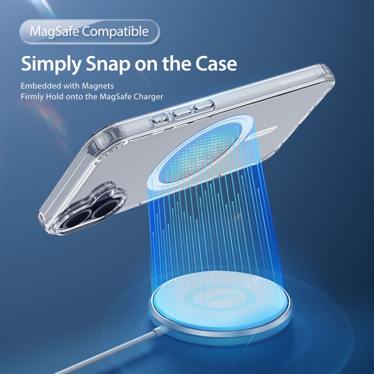 For iPhone 16 Plus DUX DUCIS Clin Mag Series Magsafe TPU Phone Case(Transparent) For iPhone 16 Plus DUX DUCIS Clin Mag Series Magsafe TPU Phone Case(Transparent)