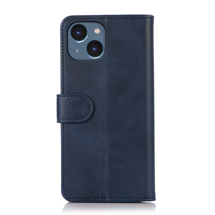 For iPhone 15 Plus Cow Texture Leather Phone Case(Blue) For iPhone 15 Plus Cow Texture Leather Phone Case(Blue)