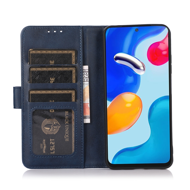 For iPhone 15 Plus Cow Texture Leather Phone Case(Blue) For iPhone 15 Plus Cow Texture Leather Phone Case(Blue)