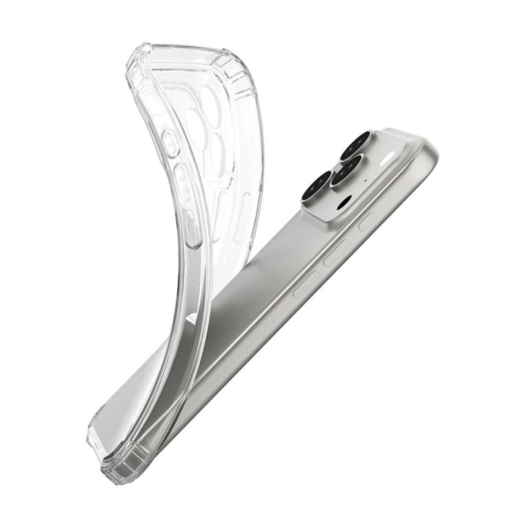 For iPhone 17 Pro Four-Corner Shockproof Clear TPU Phone Case(Transparent)