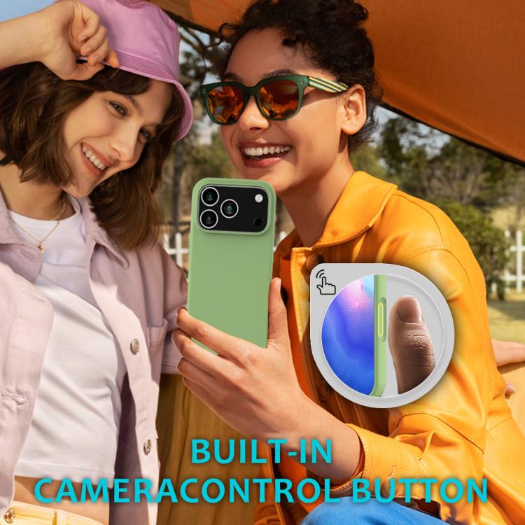 For iPhone 17 Pro Max Solid Color Silicone Phone Case(Mint Green)