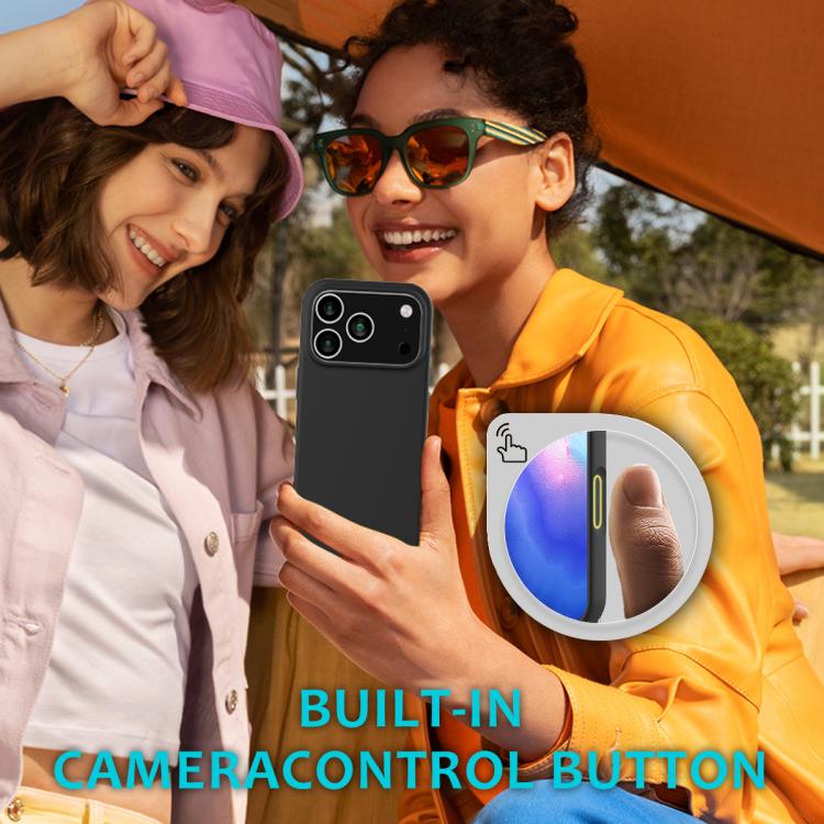 For iPhone 17 Pro Solid Color Silicone Phone Case(Black)