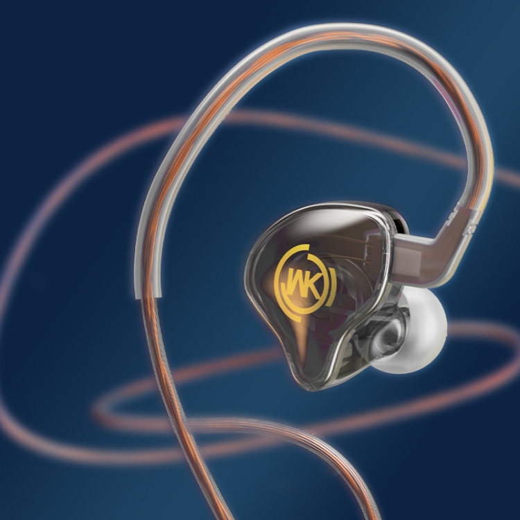 WK YC08 3.5mm Transparent Music Call Wired Earphone, Length: 1.2m(Black) WK YC08 3.5mm Transparent Music Call Wired Earphone, Length: 1.2m(Black)