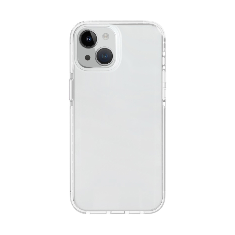 For iPhone 15 Two-color Shockproof High Transparency TPU Phone Case(White) For iPhone 15 Two-color Shockproof High Transparency TPU Phone Case(White)