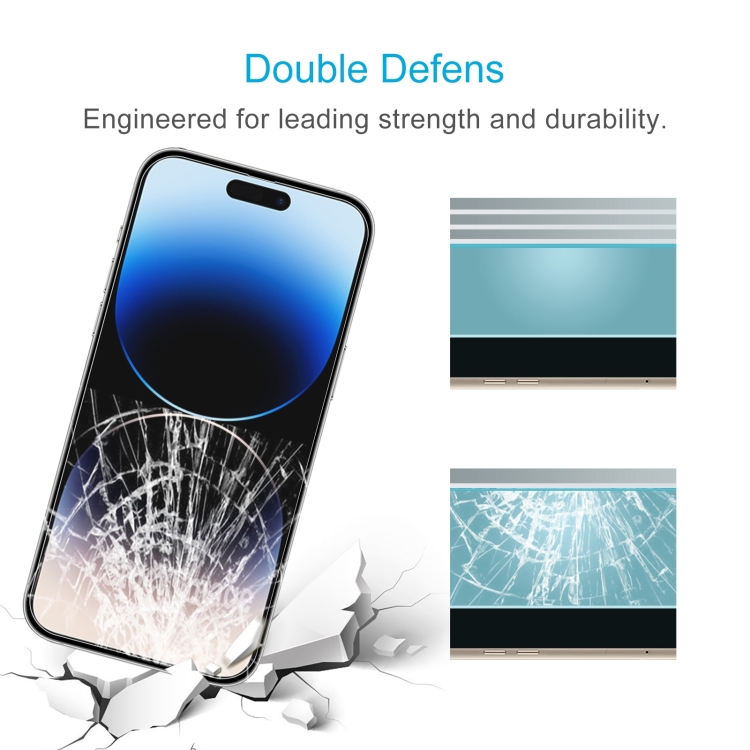 For iPhone 14 Pro 10pcs 0.26mm 9H 2.5D High Aluminum Tempered Glass Film For iPhone 14 Pro 10pcs 0.26mm 9H 2.5D High Aluminum Tempered Glass Film