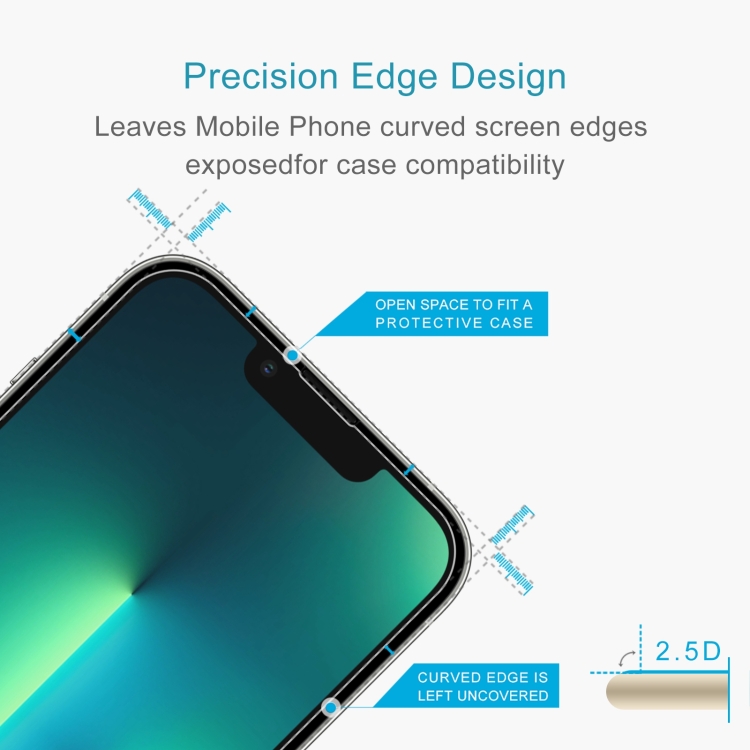 For iPhone 13 Pro Max 10pcs 0.26mm 9H 2.5D High Aluminum Tempered Glass Film For iPhone 13 Pro Max 10pcs 0.26mm 9H 2.5D High Aluminum Tempered Glass Film