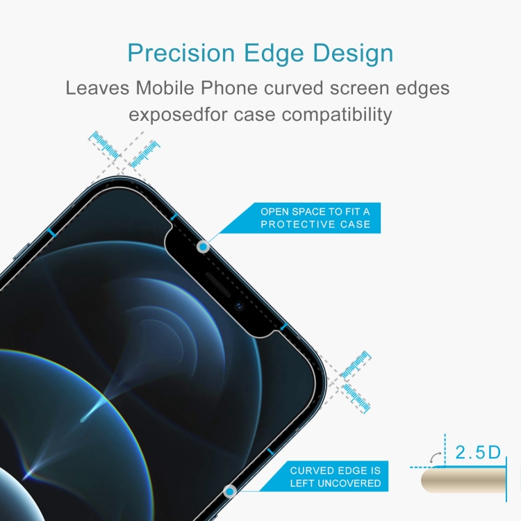 For iPhone 12 Pro Max 10pcs 0.26mm 9H 2.5D High Aluminum Tempered Glass Film For iPhone 12 Pro Max 10pcs 0.26mm 9H 2.5D High Aluminum Tempered Glass Film