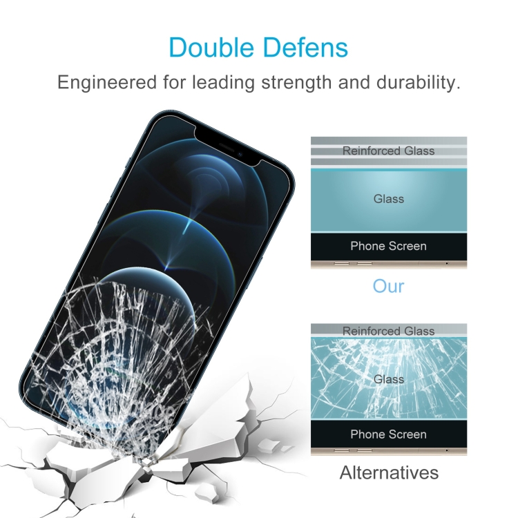 For iPhone 12 Pro Max 10pcs 0.26mm 9H 2.5D High Aluminum Tempered Glass Film For iPhone 12 Pro Max 10pcs 0.26mm 9H 2.5D High Aluminum Tempered Glass Film