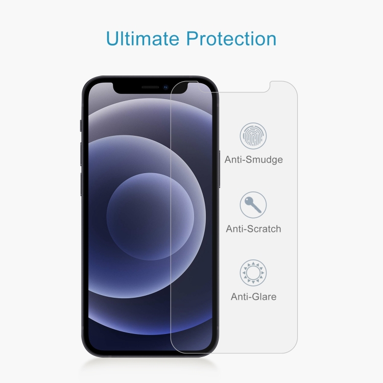 For iPhone 12 mini 10pcs 0.26mm 9H 2.5D High Aluminum Tempered Glass Film For iPhone 12 mini 10pcs 0.26mm 9H 2.5D High Aluminum Tempered Glass Film