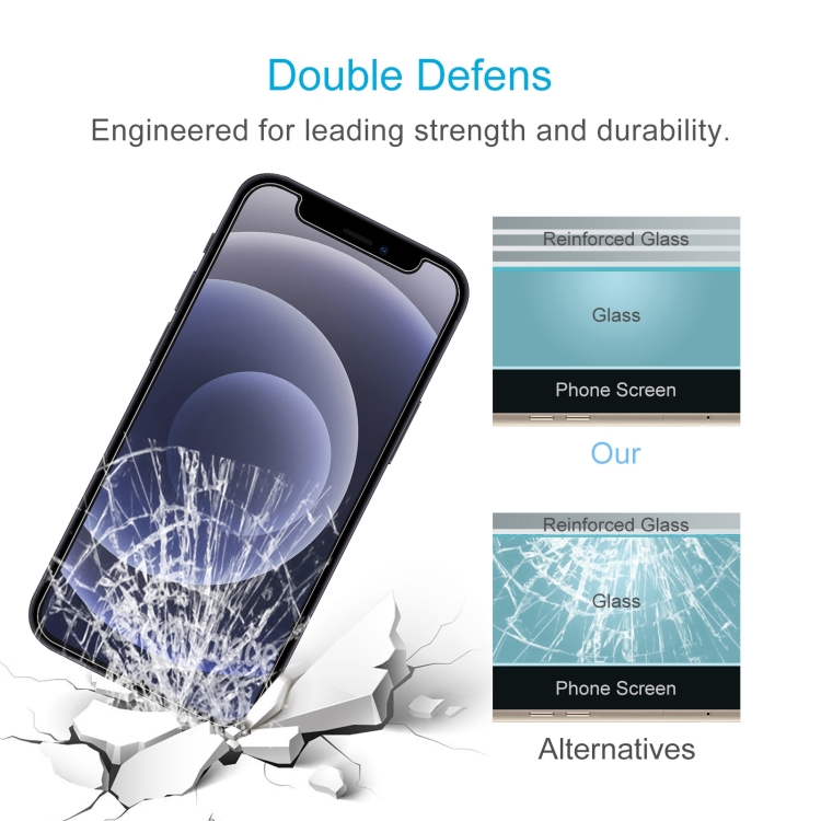 For iPhone 12 mini 10pcs 0.26mm 9H 2.5D High Aluminum Tempered Glass Film For iPhone 12 mini 10pcs 0.26mm 9H 2.5D High Aluminum Tempered Glass Film