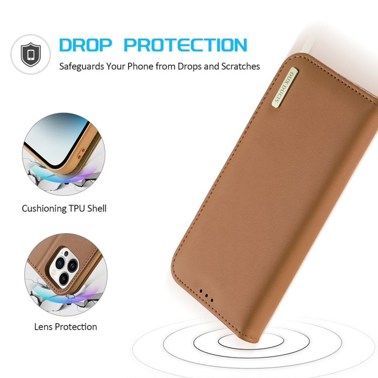 Dux Ducis Hivo iPhone 15 Dux Ducis Hivo Apple iPhone 15 Pro Max Brown, Bags and sleeves for smartphones